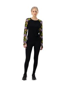 MONS ROYALE Bella Merino Air-Con Damen Langarm Shirt alpine bloom black L