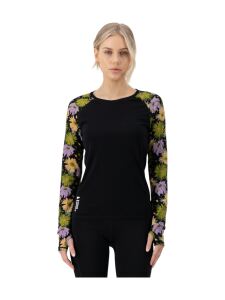 MONS ROYALE Bella Merino Air-Con Damen Langarm Shirt alpine bloom black L