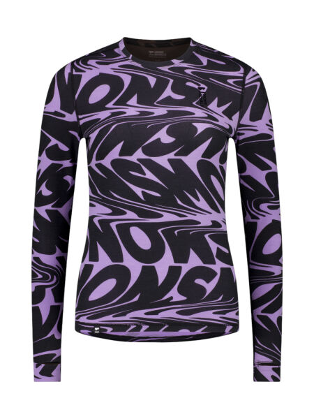MONS ROYALE Cascade Merino Flex Baselayer Damen Langarm Shirt signal lost lupin M