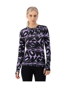 MONS ROYALE Cascade Merino Flex Baselayer Damen Langarm Shirt signal lost lupin M