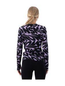 MONS ROYALE Cascade Merino Flex Baselayer Damen Langarm Shirt signal lost lupin M