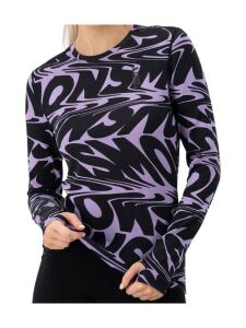 MONS ROYALE Cascade Merino Flex Baselayer Damen Langarm Shirt signal lost lupin M