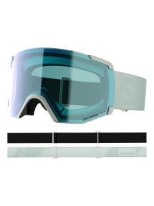 SALOMON S/View Photo Skibrille white moss