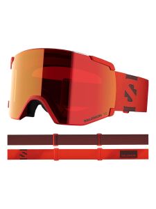 SALOMON S/View Skibrille cherry tomato