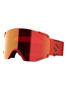 SALOMON S/View Skibrille cherry tomato