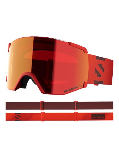 SALOMON S/View Skibrille cherry tomato | O/S