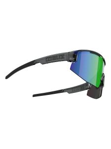 BLIZ Matrix Sonnenbrille crystal black, brown&green mirror | O/S