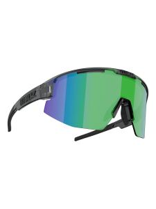 BLIZ Matrix Sonnenbrille crystal black, brown&green mirror | O/S