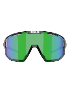 BLIZ Fusion Sonnenbrille crystal black, brown&green mirror | O/S