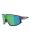 BLIZ Fusion Sonnenbrille crystal black, brown&green mirror | O/S