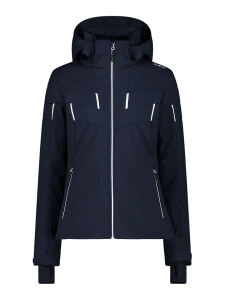 CMP Damen Softshell Skijacke mit abnehmbarer Kapuze black...