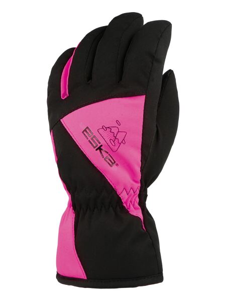 Eska LEXOR Kinder Skihandschuhe | 4-6J | Schwarz/Pink