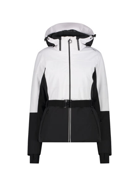 CMP Woman Jacket Zip Hood Skijacke bianco/nero | 36