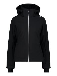 CMP Damen Softshell Skijacke mit abnehmbarer Kapuze Nero