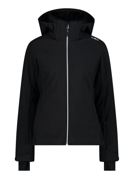 CMP Damen Softshell Skijacke mit abnehmbarer Kapuze Nero | 36