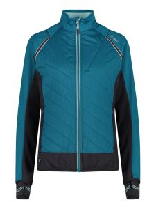 CMP Damen Hybrid Jacke mit abnehmbaren Ärmeln teal