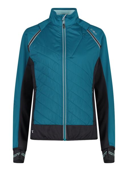 CMP Damen Hybrid Jacke mit abnehmbaren Ärmeln teal | 36