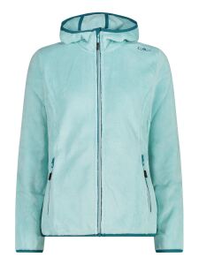 CMP HighLoft Fleece Damen Jacke mit Kapuze acqua