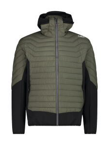 CMP Man Jacket Hybrid Fix Hood Funktionsjacke olive