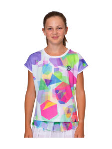 BIDI BADU Kaleido Mädchen Tennisshirt white/mixed | 128