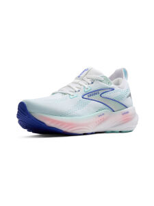 BROOKS Glycerin 22 Damen Laufschuhe Wide White/Limpet Shell/Amparo Blue | EU 39