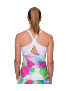 BIDI BADU Kaleido Tanktop Damen white/mixed | L