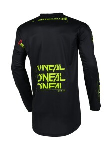 ONEAL Element Jersey Static Radtrikot black/neon yellow | L
