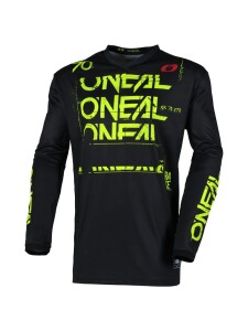 ONEAL Element Jersey Static Radtrikot black/neon yellow | L