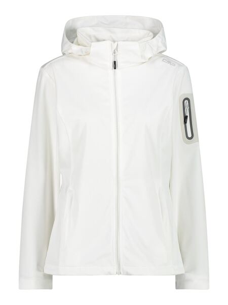 CMP Damen Softshell Jacke mit abnehmbarer Kapuze BIANCO-STONE 36