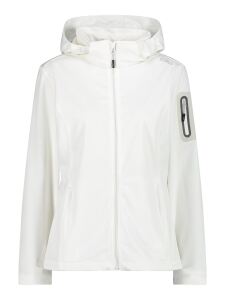 CMP Damen Softshell Jacke mit abnehmbarer Kapuze BIANCO-STONE 36