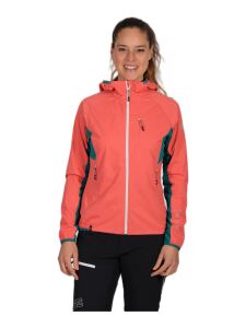 MAUL Wildbarren 10.0 Damen Softshell Jacke mit Kapuze coral 36