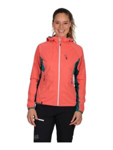 MAUL Wildbarren 10.0 Damen Softshell Jacke mit Kapuze coral 36