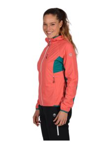 MAUL Wildbarren 10.0 Damen Softshell Jacke mit Kapuze coral 36