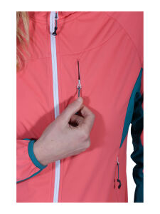 MAUL Wildbarren 10.0 Damen Softshell Jacke mit Kapuze coral 36