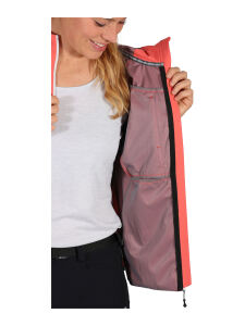 MAUL Wildbarren 10.0 Damen Softshell Jacke mit Kapuze coral 36