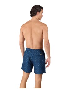 BRUNOTTI Cester-Mini Men Swim Shorts Mini Palm Aqua Night Blue | L