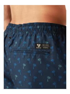 BRUNOTTI Cester-Mini Men Swim Shorts Mini Palm Aqua Night Blue | L