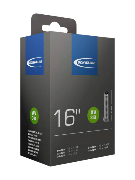 SCHWALBE Compact 16 AV3B light schwarz | 16"